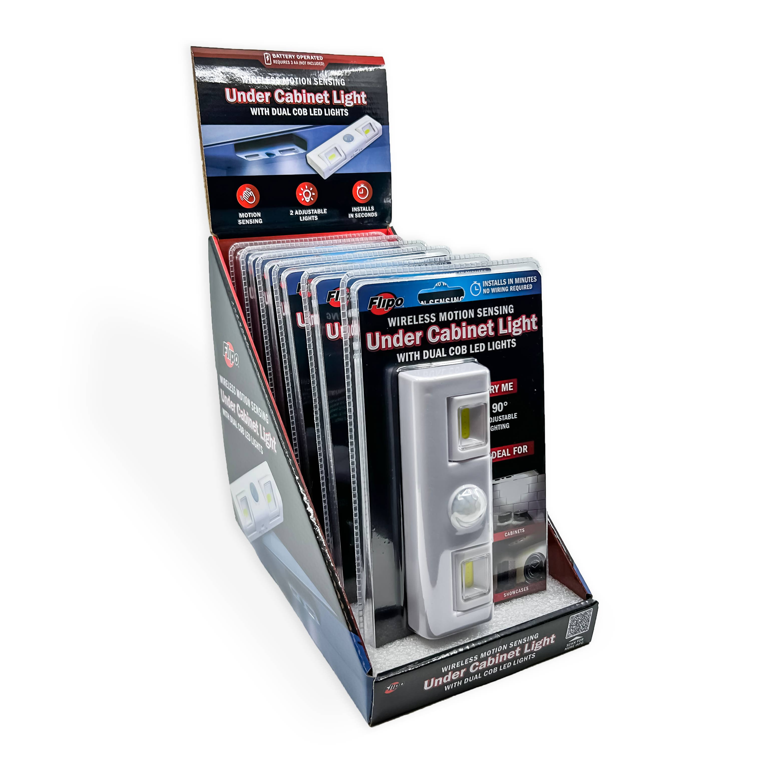 Flipo Group, Ltd. – Großhandel Taschenlampen – Bewegungssensor Schrankunterbauleuchte2