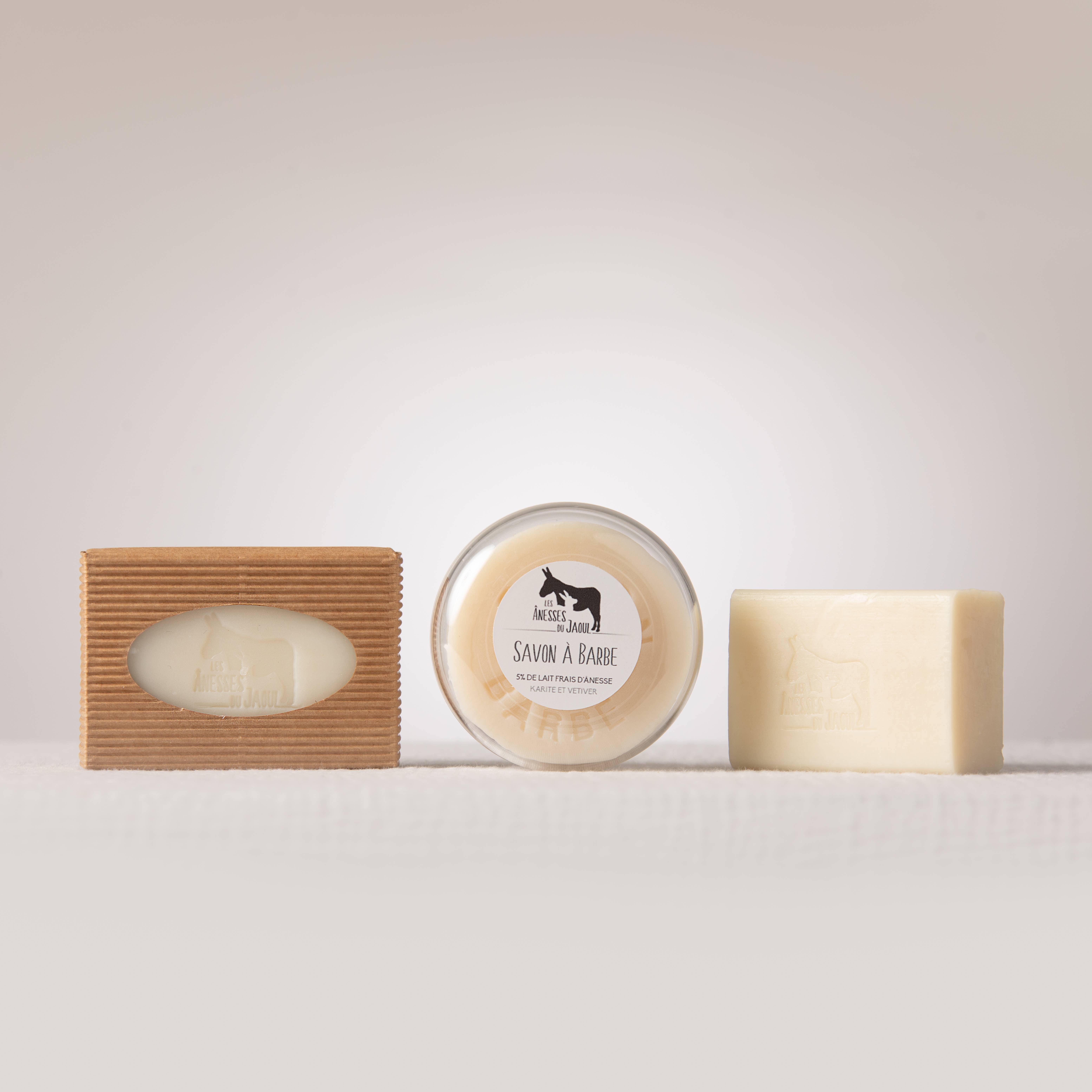 LES ÂNESSES DU JAOUL – Conjunto de sabonete por atacado – Sabonete Surgras 90g com leite fresco e ORGÂNICO de jumenta2