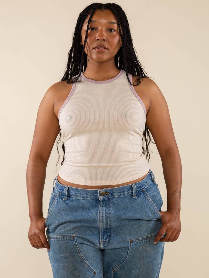 Melly Contrast Tank för wholesale av NLT