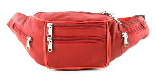Leather Impressions Inc - Wholesale Belt Bag - Women's - Multi-Pocket Fanny Pack Style 5145