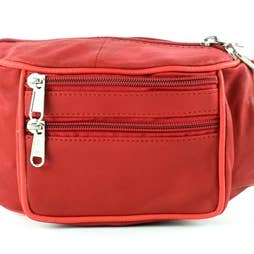 Leather Impressions Inc - Wholesale Belt Bag - Women's - Multi-Pocket Fanny Pack Style 5145