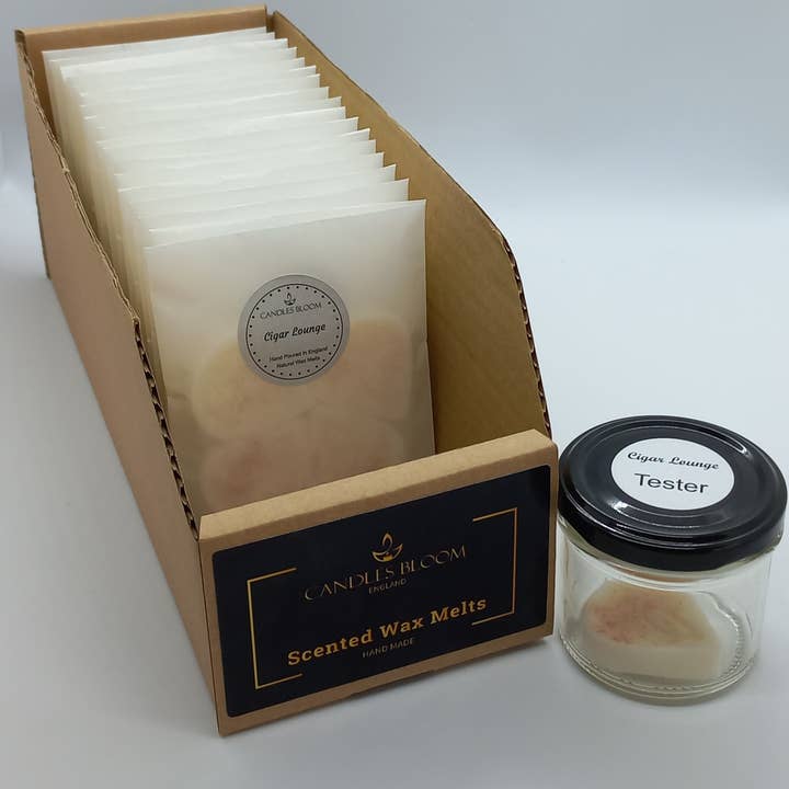 Cigar Lounge Wax Melts - Counter Display Box for wholesale by Candles Bloom Limited