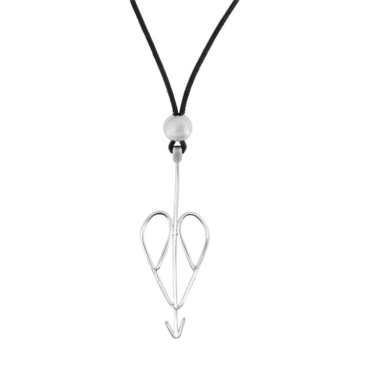 Sterling silver "Tell" necklace 60cm for wholesale by Gloria Mago