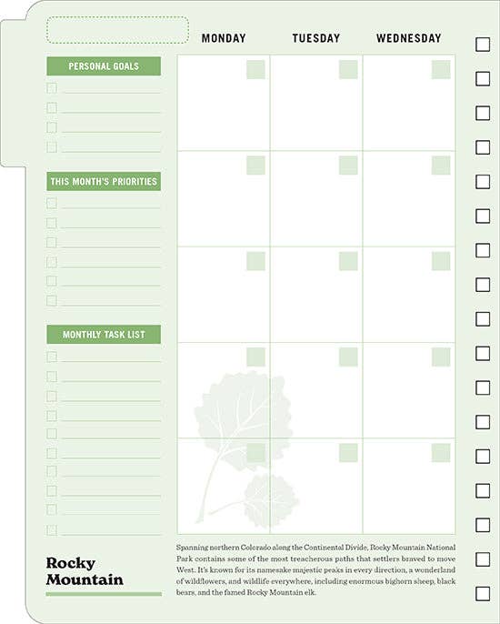 Insight Editions - #1 Pop Culture Publisher - Wholesale Planner - The Art of the National Parks Undated Planner3