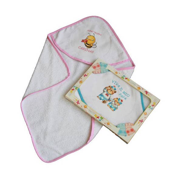 Spiritoso Triangle Baby badekåbe cm.60x60 for engroshandel hos Almatex srl