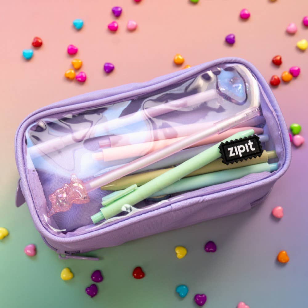 ZIPIT - Wholesale Pencil Case/Pouch - ZIPIT Half & Half Pencil Case, Aesthetic Pouch25