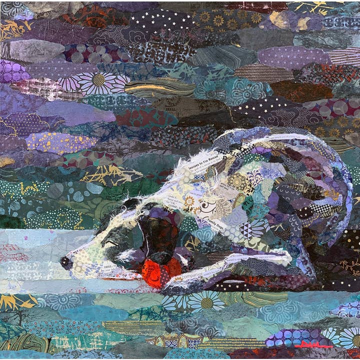 “Pepper's Red Ball” Archival Collage Matted Collage Impressão artística por atacado de Art Althea