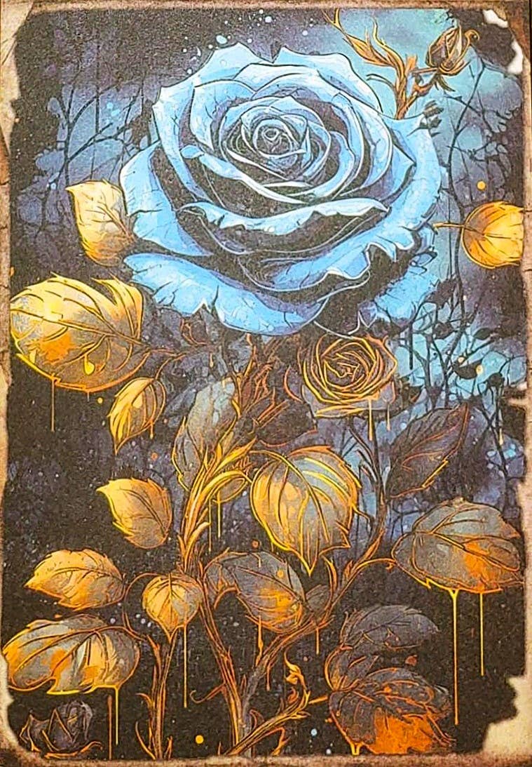 Slightly Askew Art - Wholesale Gallery Wall Set - Blue Witches - Set of 10 4" x 6" Decoupage Wood Wall Panels6