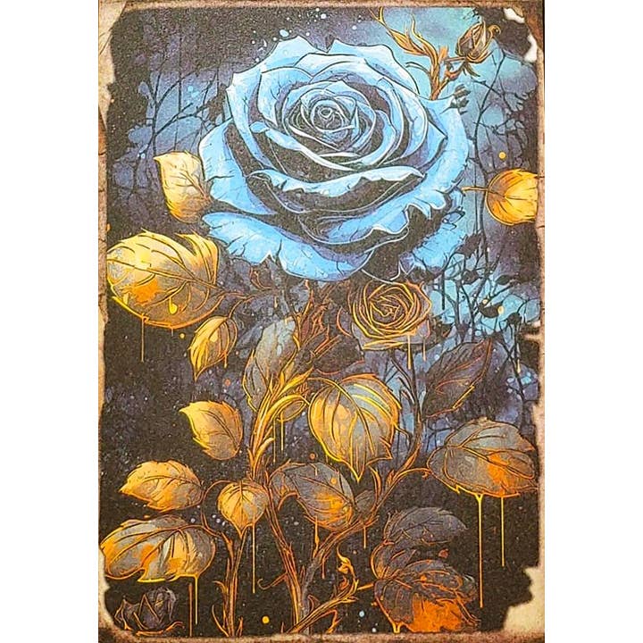 Slightly Askew Art - Wholesale Gallery Wall Set - Blue Witches - Set of 10 4" x 6" Decoupage Wood Wall Panels6