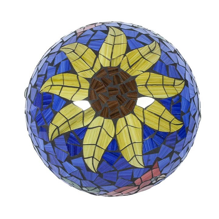 Backyard Birds of Bloomfield Hills - Wholesale Outdoor Ornament/Decor - 10" Cardinal Mosaic gazing globe2