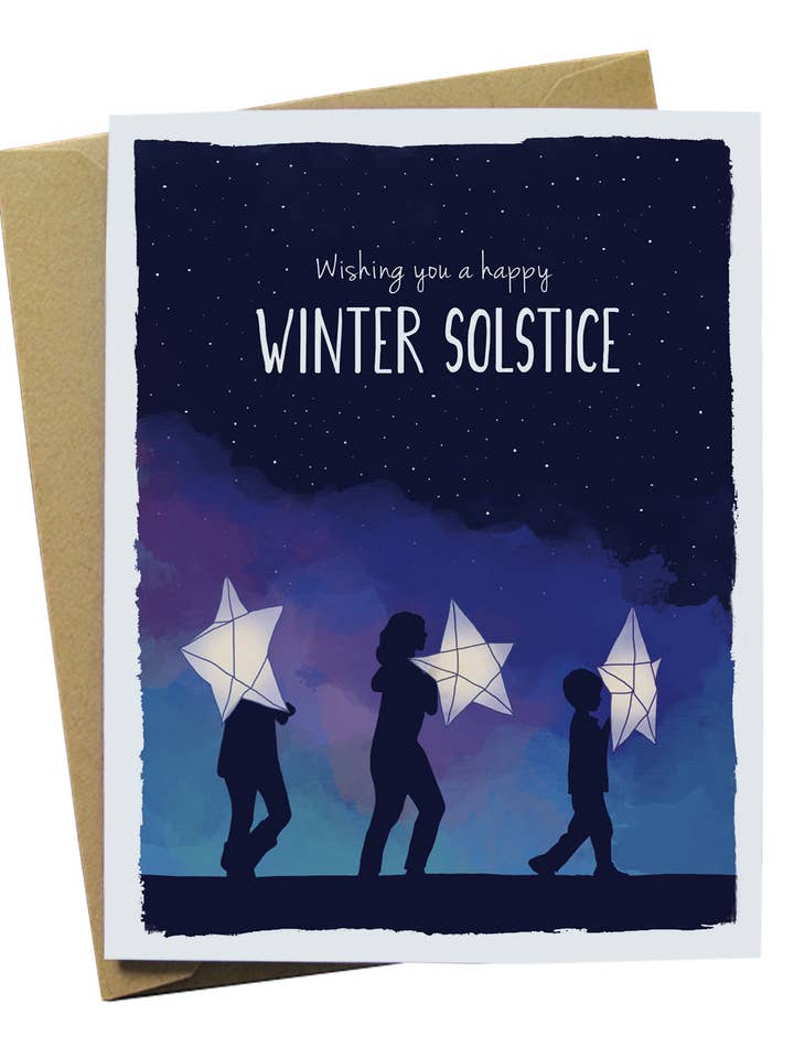 Wintersonnenwend-Karte für den Großhandel von Paper Wolf Design