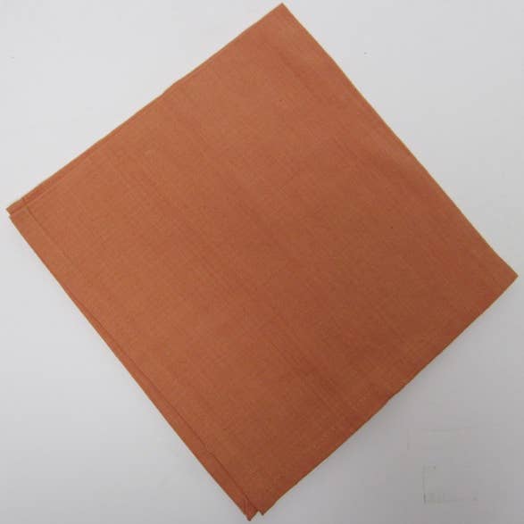 Napkins Woven Homespun Solid Rust #63 for wholesale by natural habitat