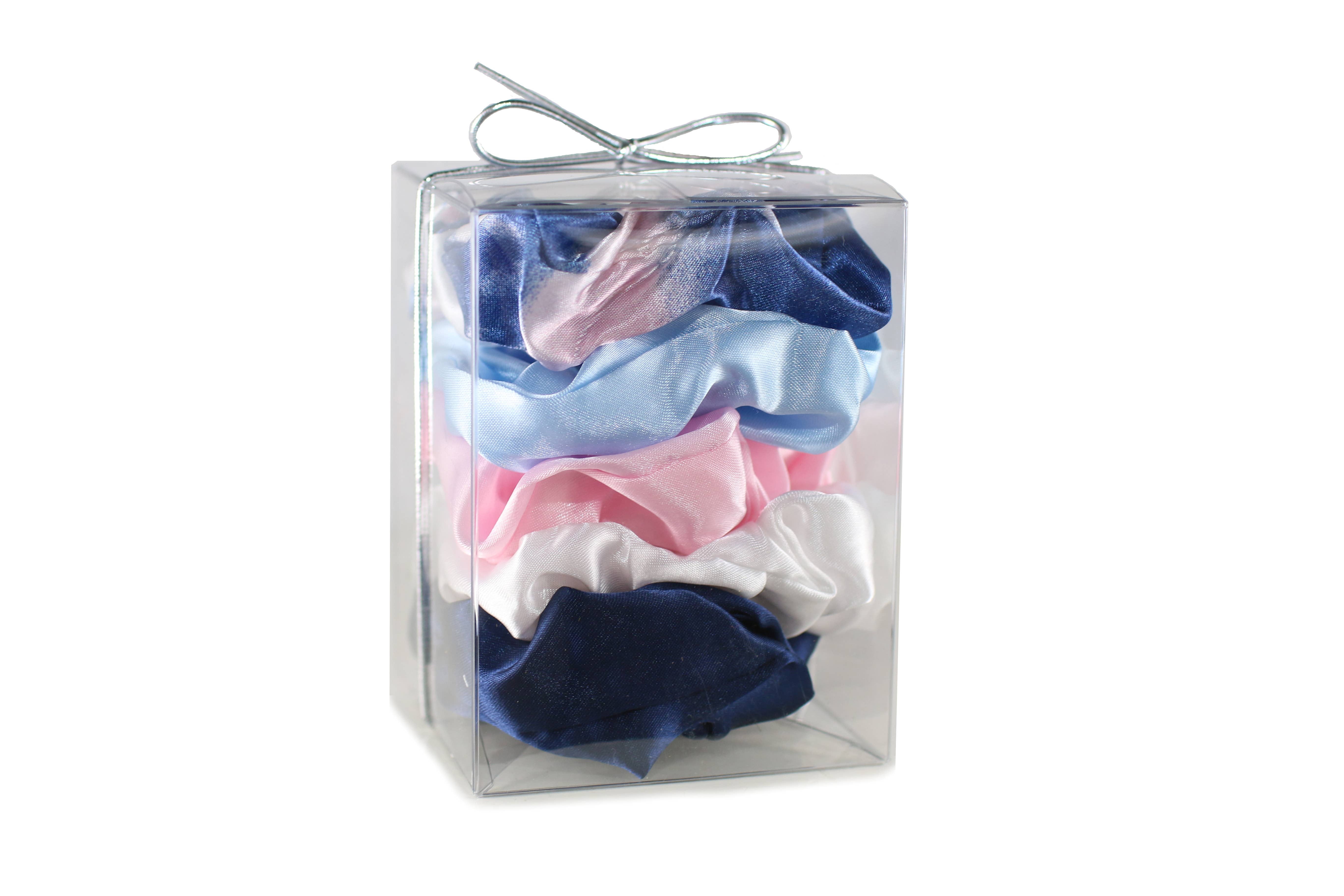 Morning Glamour - Wholesale Scrunchie - Women's - Gift Set 5PK Satin Hair Scrunchies - Satin Scrunchies8