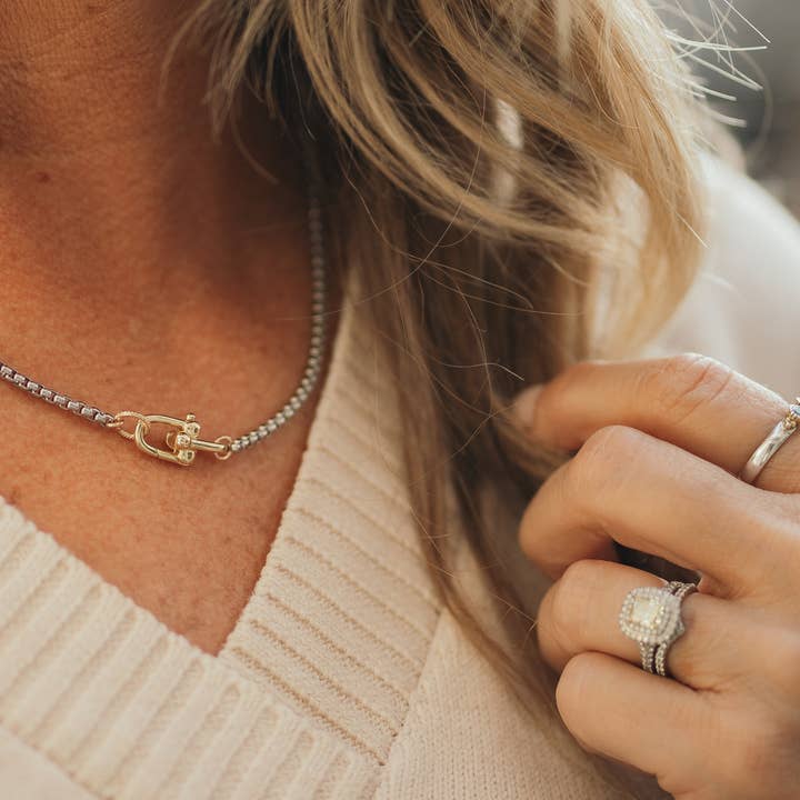Reva Grey - Wholesale Link & Chain Necklace - Wesley Necklace