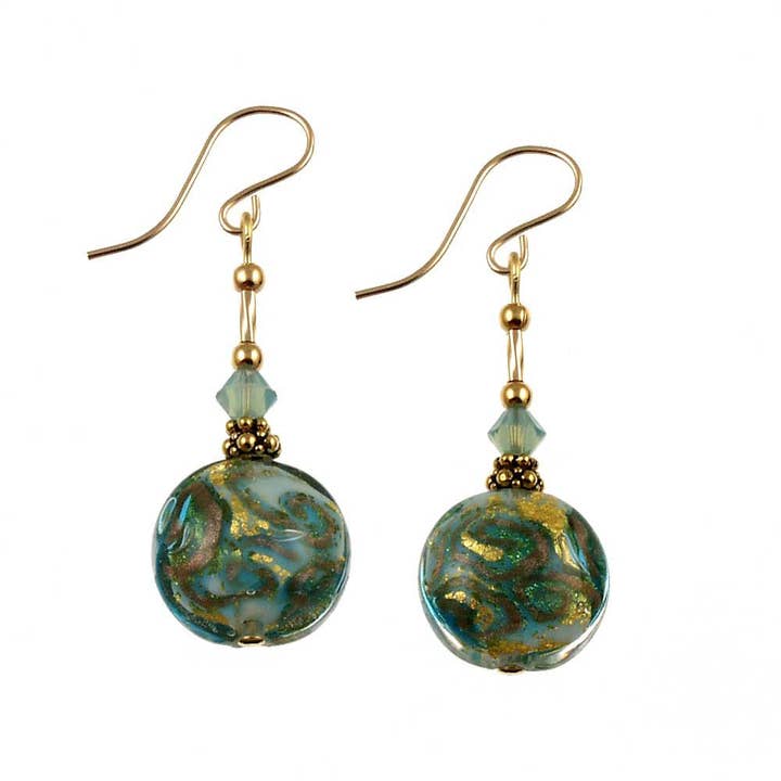 Brincos Ocean Currents Lentil Drop Dangle por atacado de Andrea Menghetti