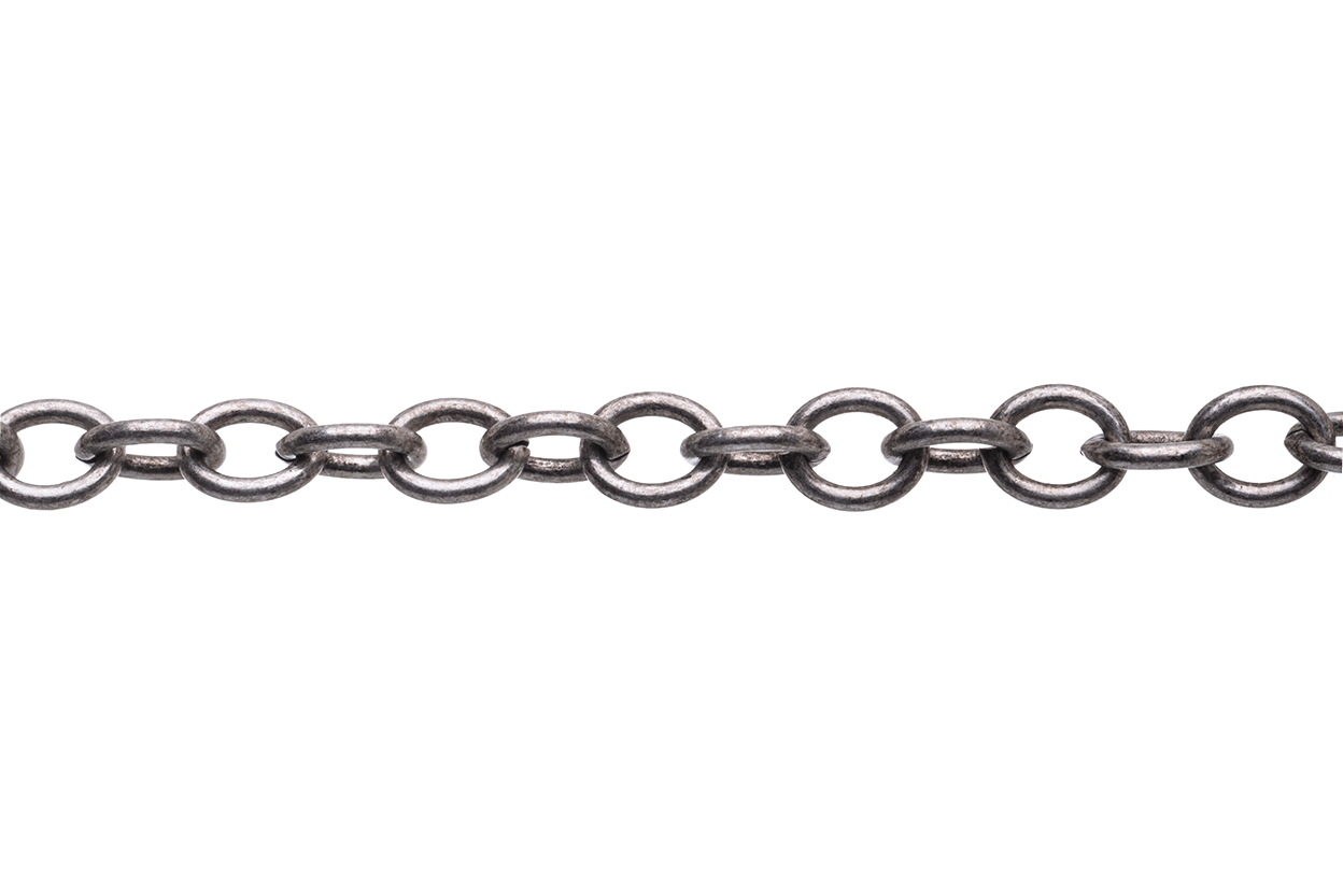 Continental Beads - Wholesale Craft Supplies - Oval Cable Chain 7mm x 5.8mm available in Multiple Colors sold by the Foot - CH 26094