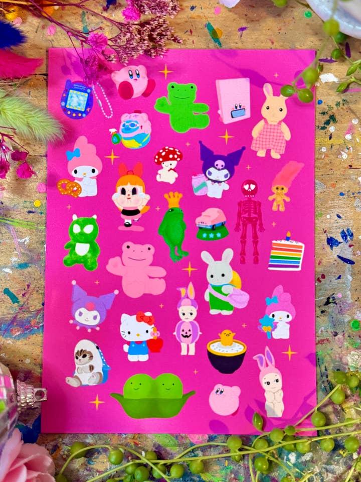 Teeny Tinies - A6 Postcard for wholesale by Crafted in chaos