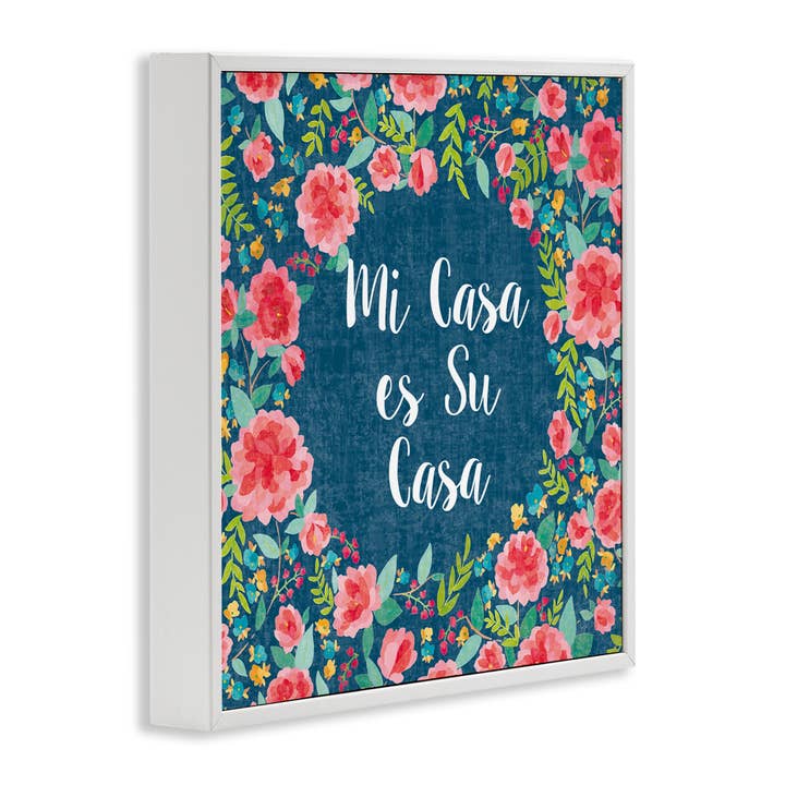 Stupell Industries - Wholesale Wall Decor - Kids & Baby - Su Casa Flores Rosas Framed Giclee Art28