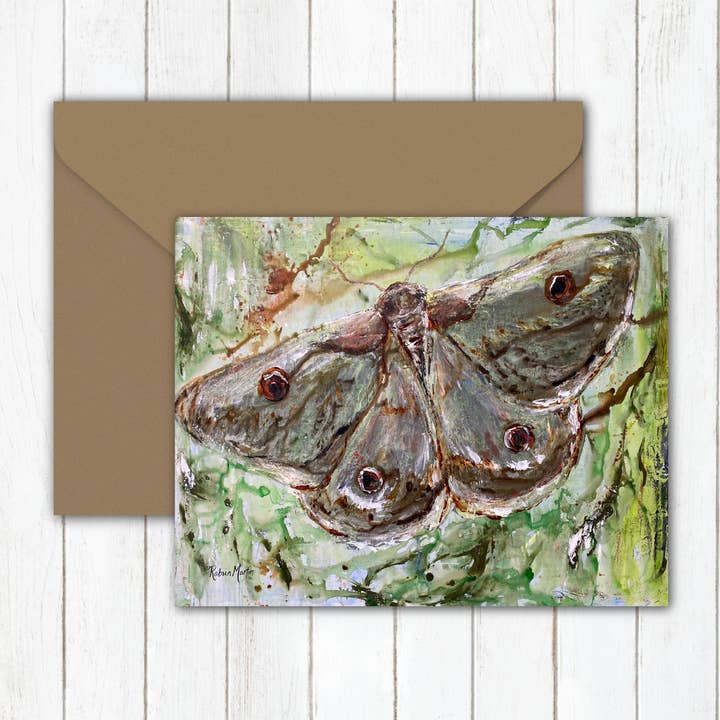 Moth Greeting Card for wholesale by Lulu and Tully