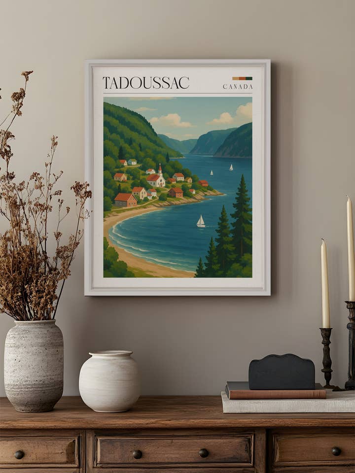 TADOUSSAC, canvas wall art print for wholesale by Oleka Canvas