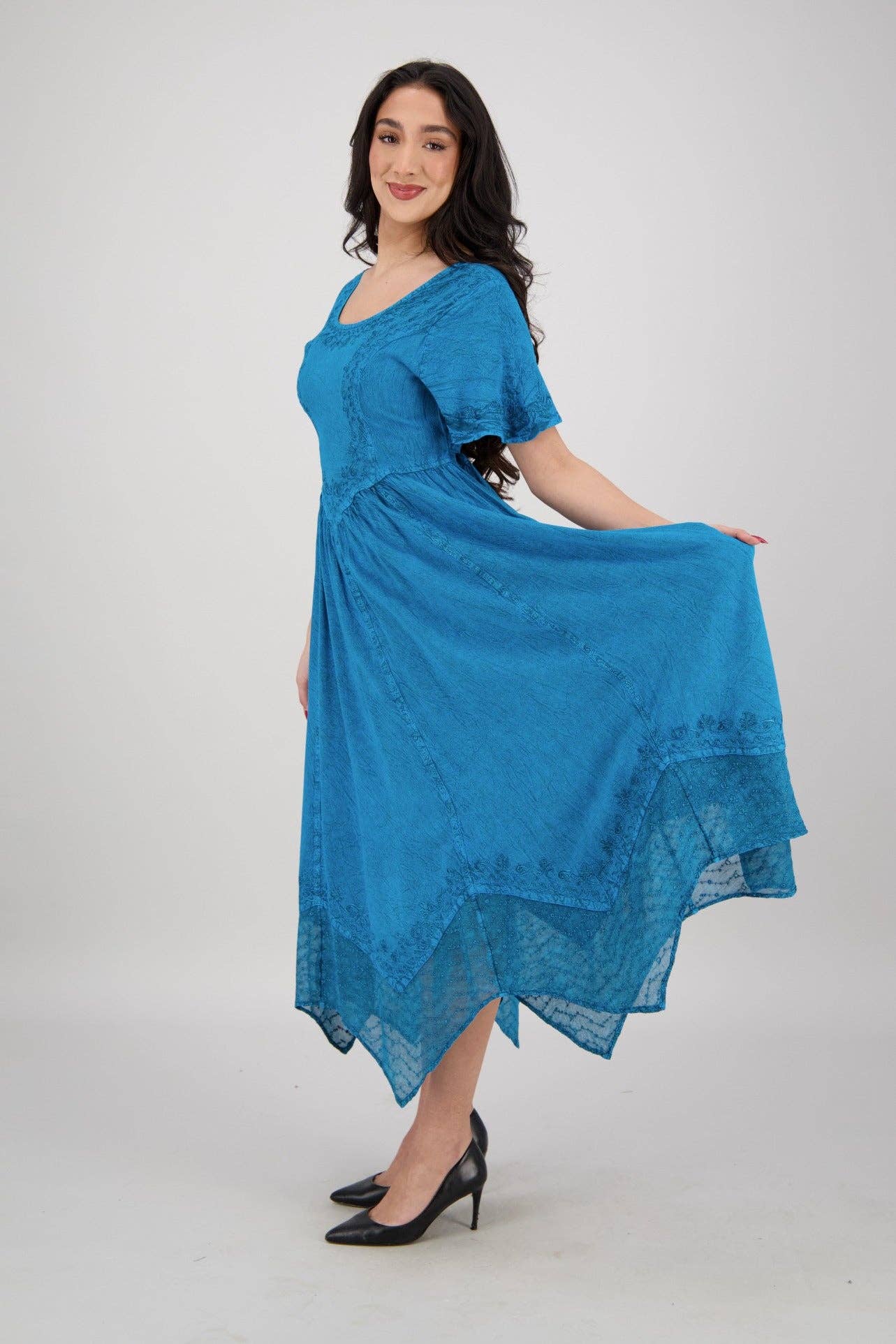 Advance Apparels - Wholesale Dress - Women's - Renaissance Flutter Sleeve Dress ADL-2532717