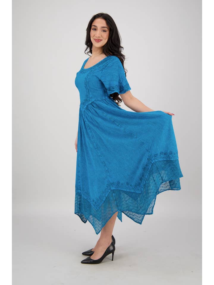 Advance Apparels - Wholesale Dress - Women's - Renaissance Flutter Sleeve Dress ADL-2532717