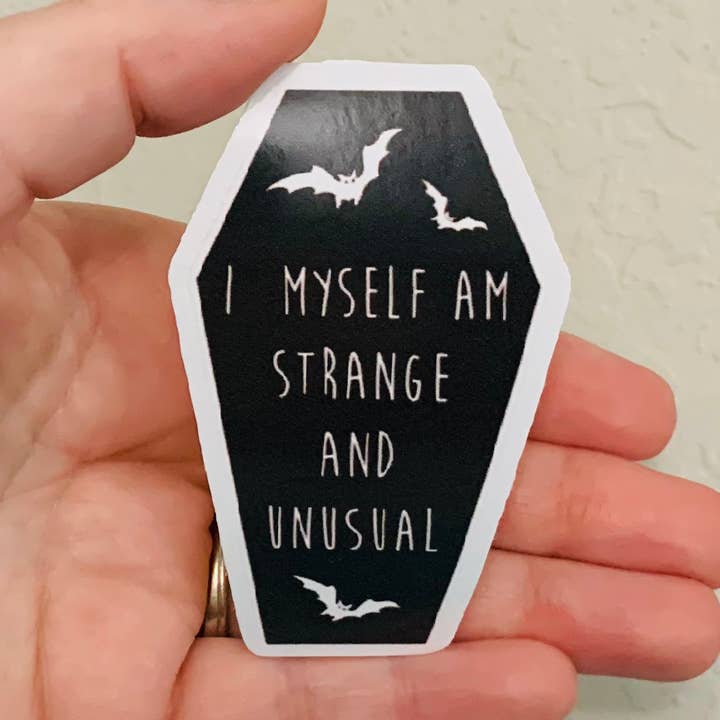 Strange & Unusual-Beetlejuice Aufkleber/Magnet für den Großhandel von Oily Graphic Creations