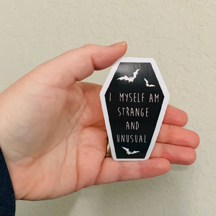 Adesivo/magnete Strange & Unusual-Beetlejuice per la vendita all'ingrosso da parte di Oily Graphic Creations