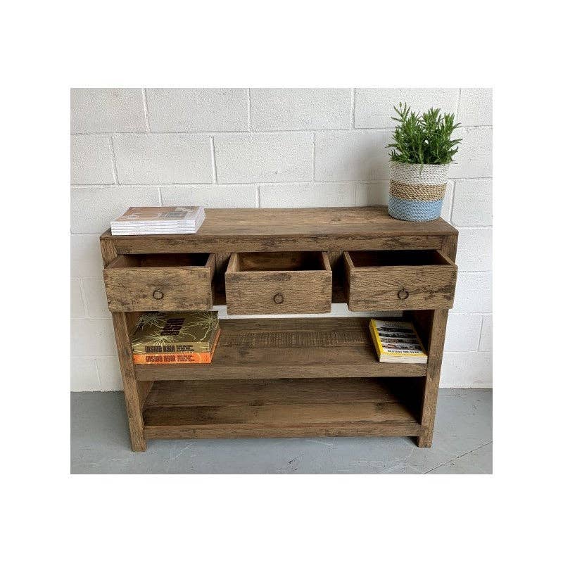 Paloma Black (Casa Natura Design, S.L.) - Wholesale Sideboard - Functional Sideboard With 3 Drawers & 2 Long Shelves1