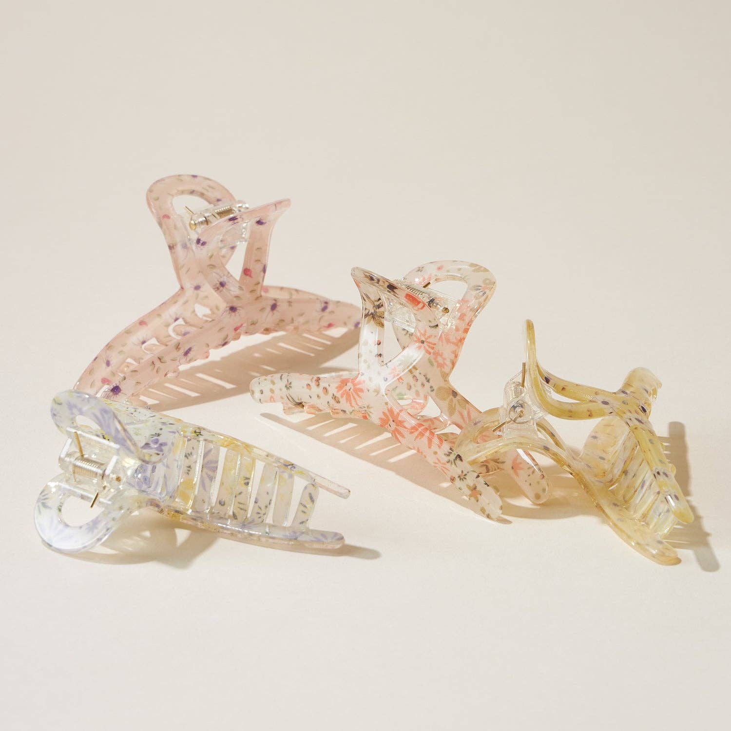 Frem – Clips para cabelo - Mulher por atacado – Clipe floral garra1