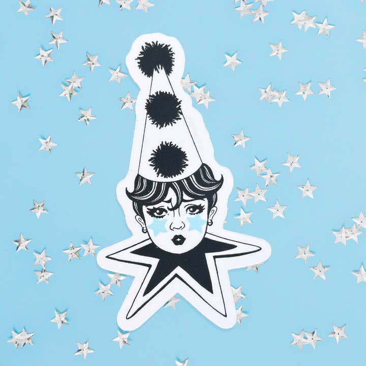 Star Clown Sticker for wholesale by Shop Malma