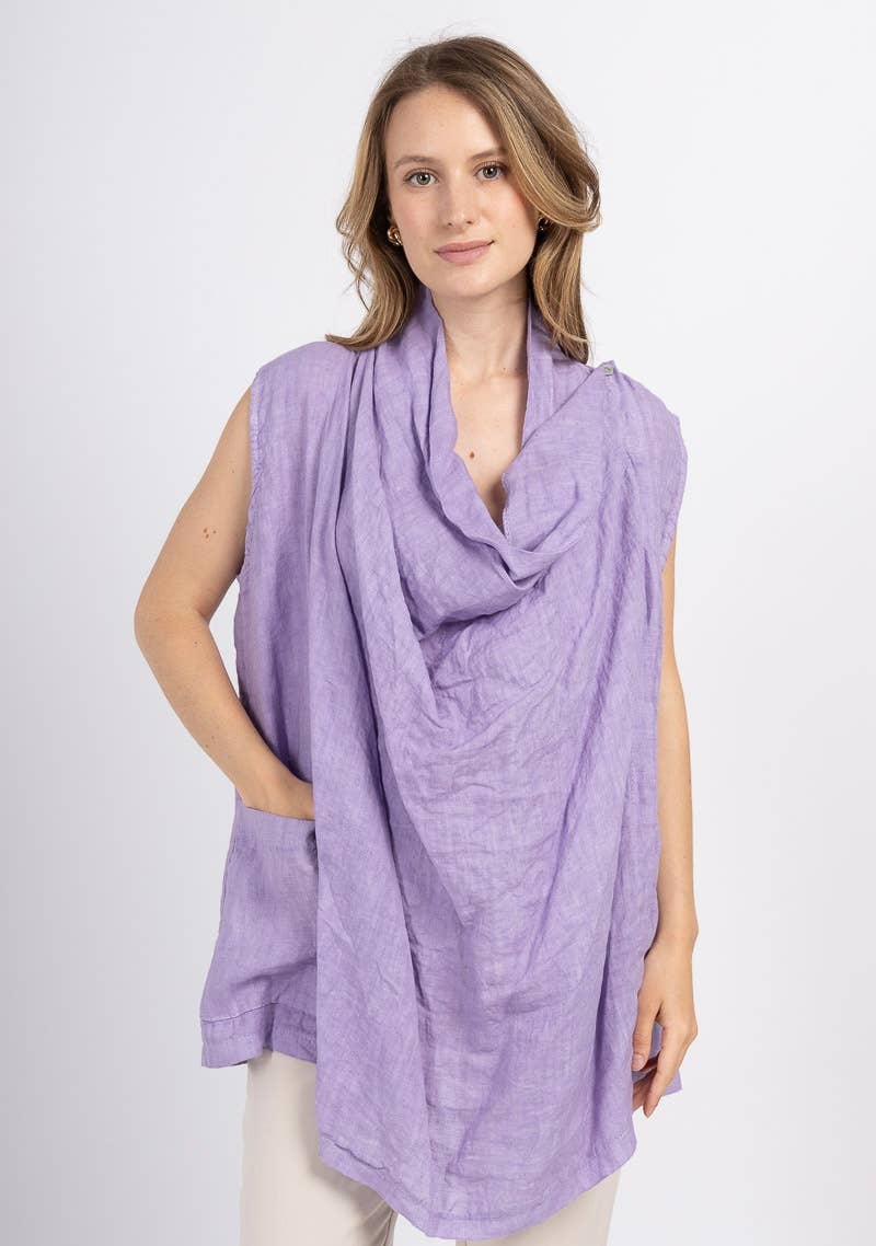 LINEN & COTTON HOUSE – Großhandel Oberbekleidungsweste – Damen – WESTE AUS LEINEN 5172 BESTSELLER FRÜHLINGS- UND SOMMERKLEIDUNG 43