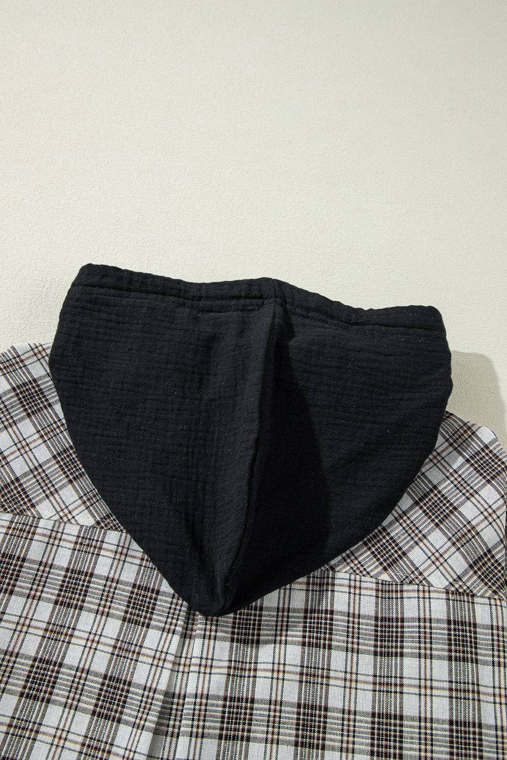 Lovesoft - Wholesale Shirt Jacket/Shacket - Women's - Checkered Print Loose Fit Buttoned Hooded Shacket14