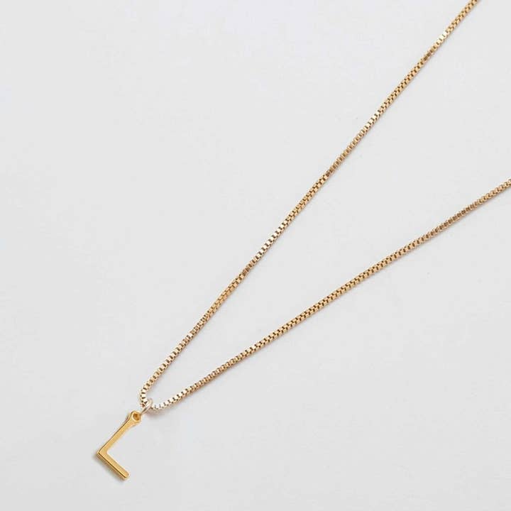 Admiral Row Jewelry - Wholesale Pendant/Charm Necklace - 14k Gold Filled Dainty Initial Charm Necklace - Gift Jewelry12