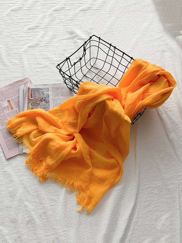 ShieldChic - Wholesale Scarf - Women's - Casual Simple Ramie Cotton 14 Colors Scarf20