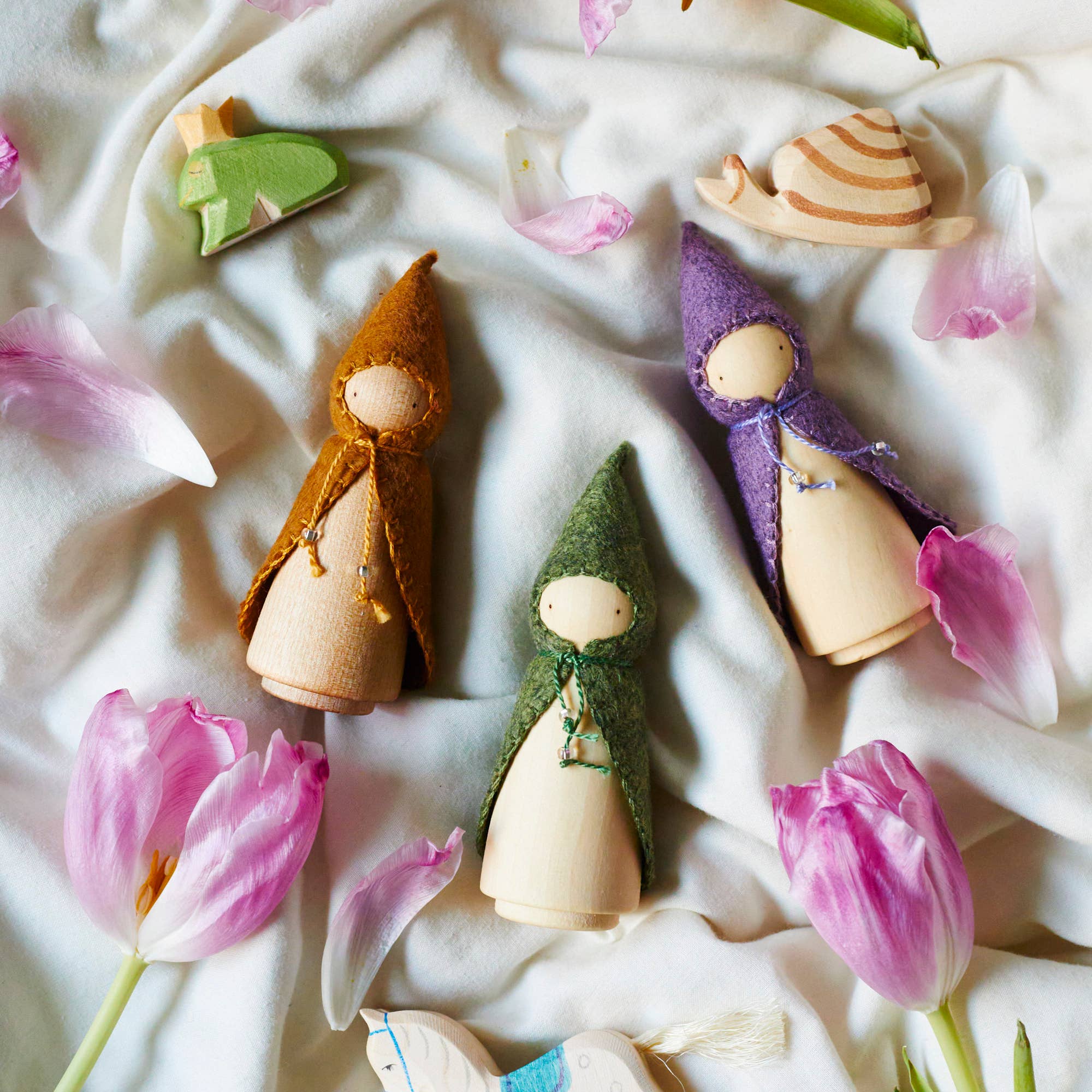 Wonderheart - Wholesale Wood Toy - Kids - Orange Wooden Gnome12