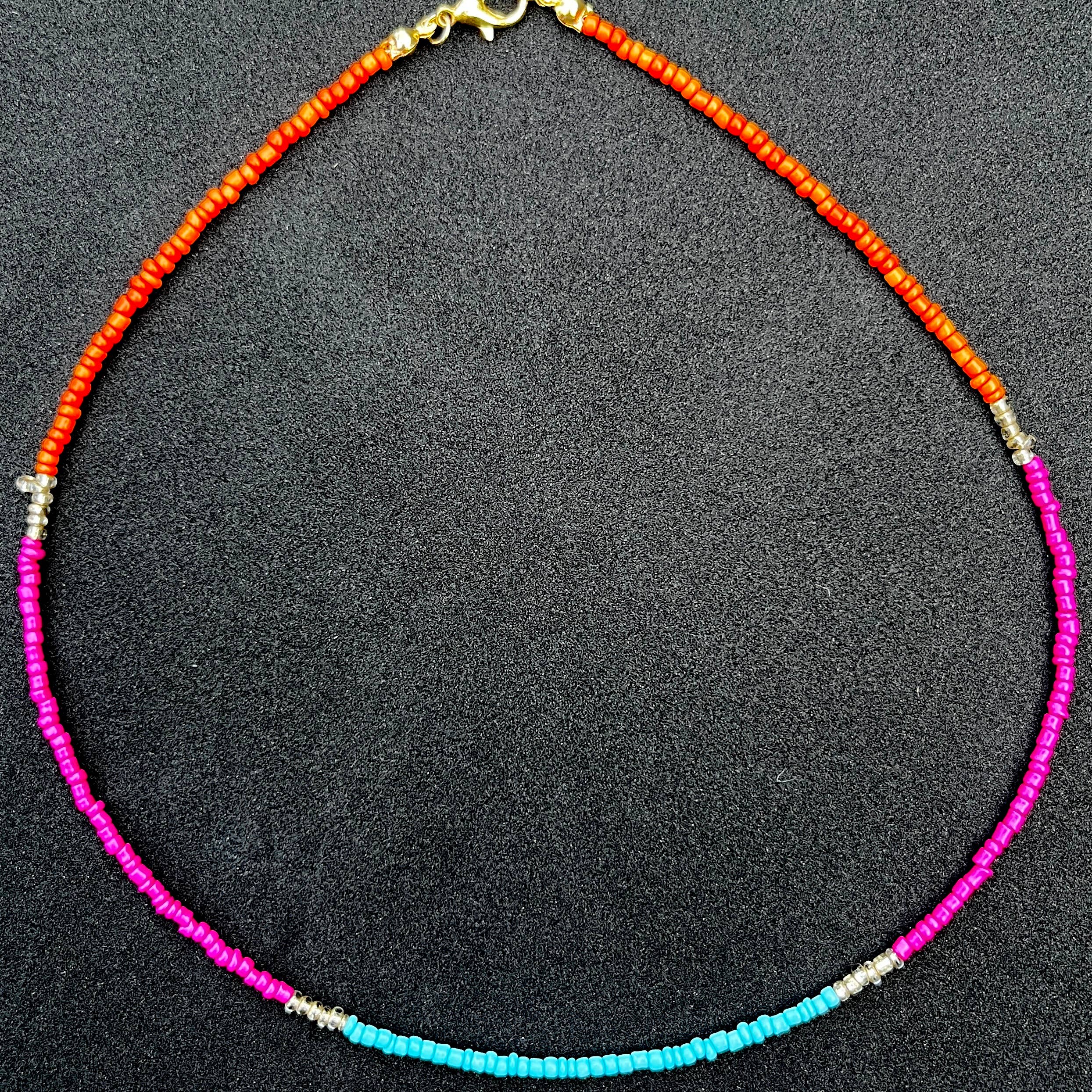 Loli - Wholesale Beaded/Pearl Necklace - Boho Beaded Necklace Set of 24 | Multicolor Layering Jewelry29