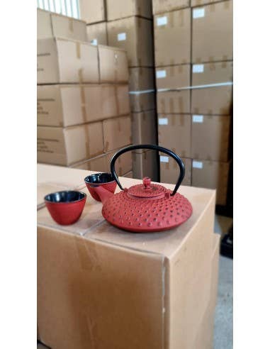 Khla - L'épicerie du Mékong - Wholesale Tea Pot - Red cast iron teapot3
