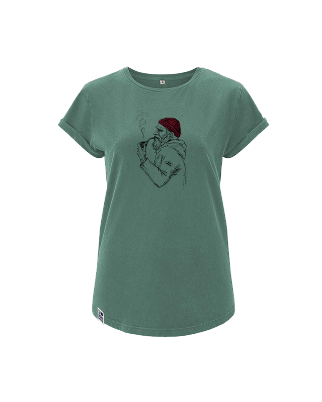 ONELOVE – wholesale Screen printed t-shirt – Women′s – Skipper Lothar Women's Shirt Green0