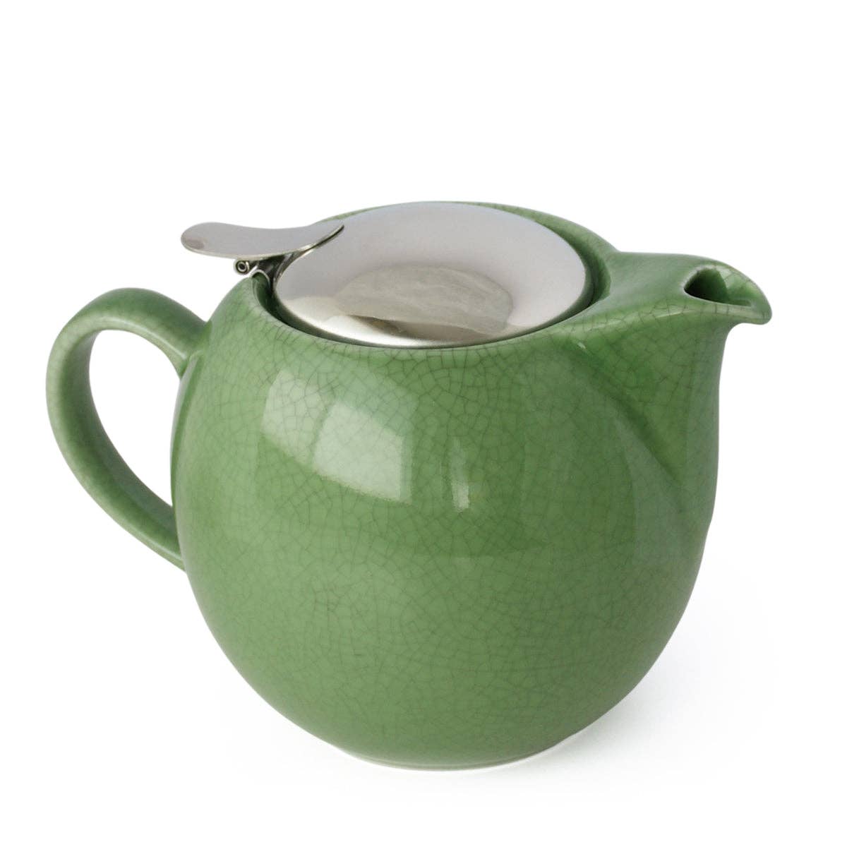 ZERO JAPAN USA - Wholesale Tea Pot - BEE HOUSE Round Ceramic Teapot 24oz - Crackle Green0