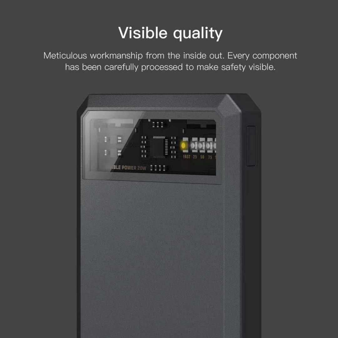 Sland – wholesale Bärbar laddare – Sland Power Bank Orsen E53, Eloop 10000 mAh, PD20W, grå4