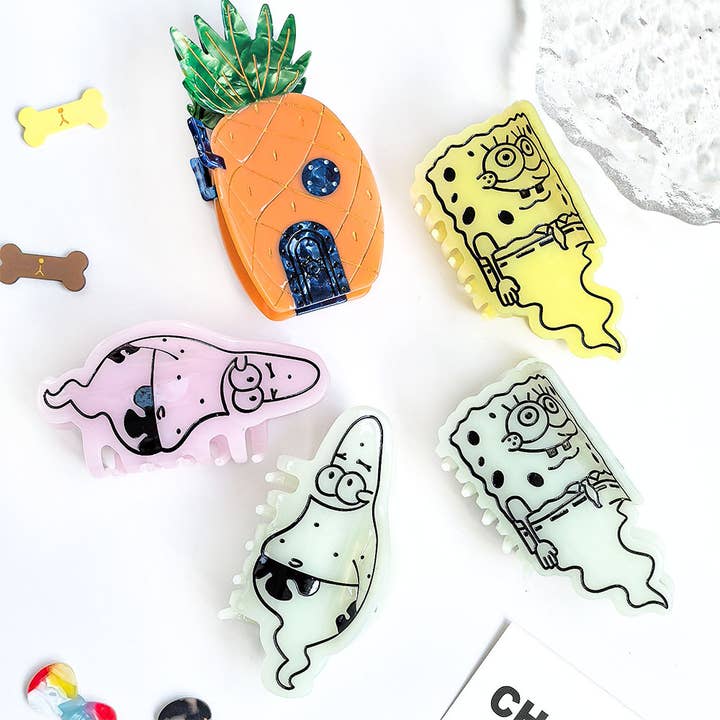 Cartoon Character Series Acetate Hair Claw Clip for wholesale by SoapElenGlen