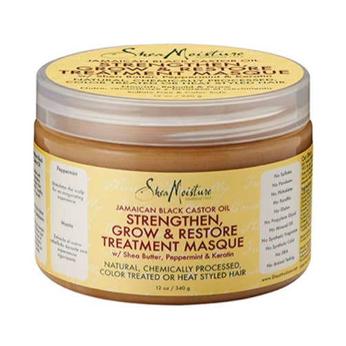 Majestic Wholesale - Venta al por mayor Mascarilla capilar - Mascarilla de Aceite de Ricino Negro Jamaicano Shea Moisture – 12oz0