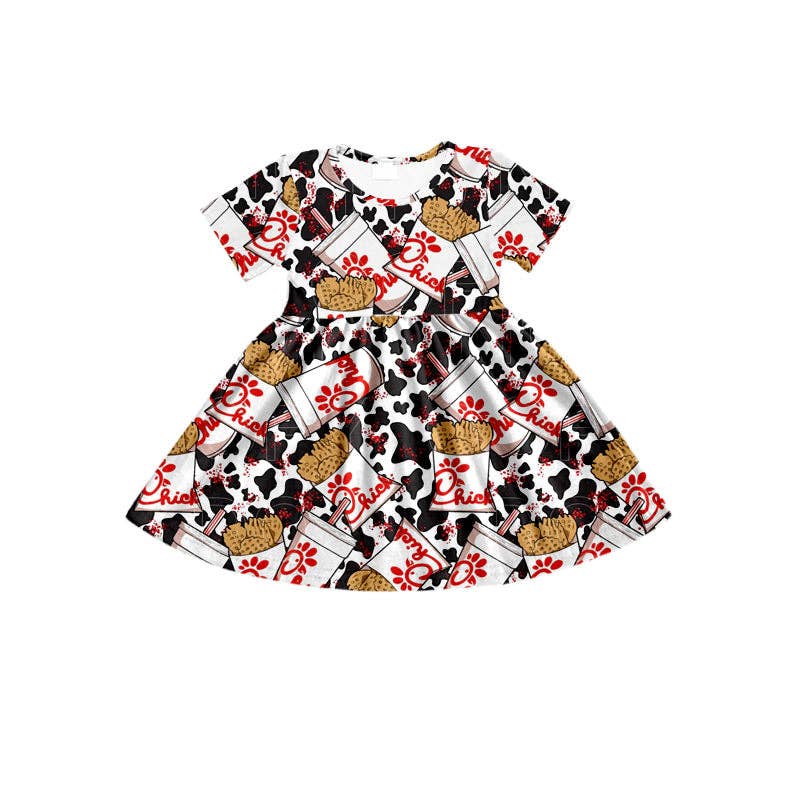 Aier Wholesale - Wholesale Dress - Kids - Baby girls chick knee length dresses2