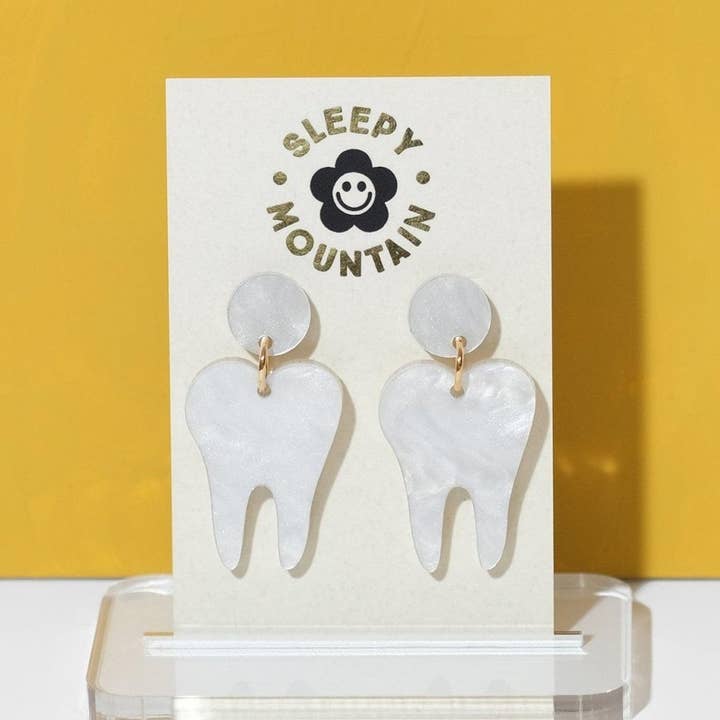 Tooth Dangle Earrings for wholesale by Sleepy Mountain
