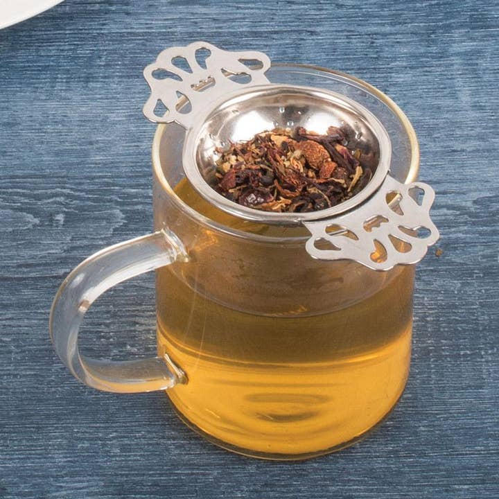 Stainless Steel English Tea Strainer for Loose Leaf Tea for wholesale by HIC - Harold Import Co.