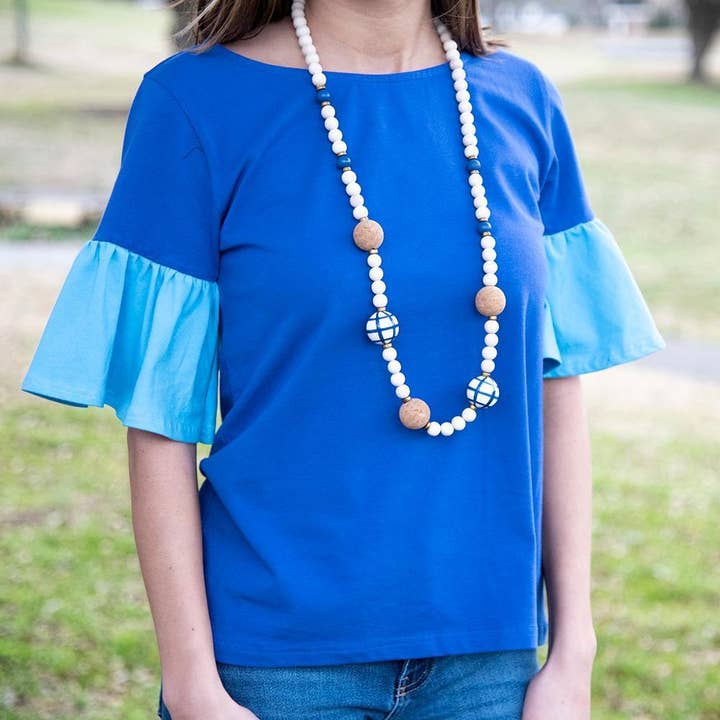 Mainstreet Collection - Venta al por mayor Collares de cuentas/perlas - Collar de perlas de corcho4