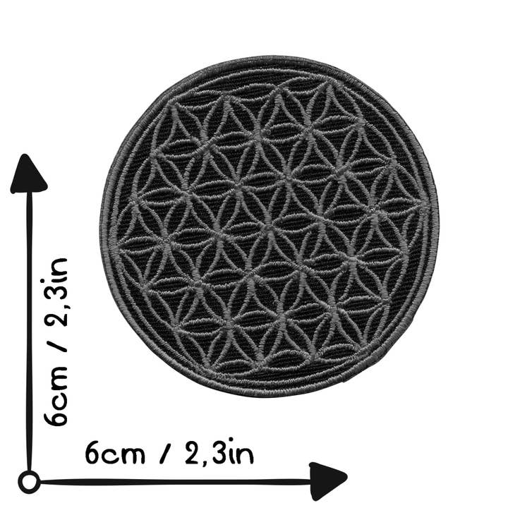 Tribal Trade GmbH - Wholesale Patch - Flower of Life patch gold4