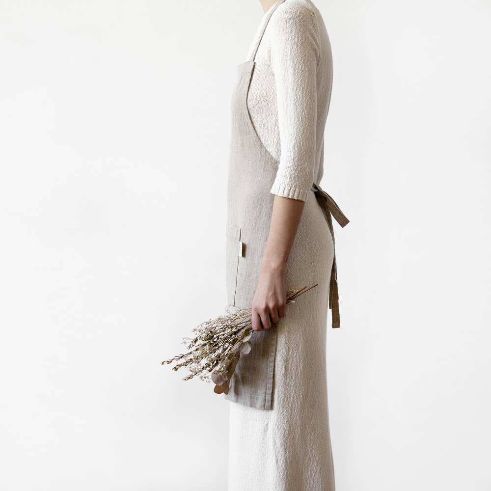 Linen Tales (We cover U.S. import duties) - Wholesale Apron - Natural Linen Daily Apron1