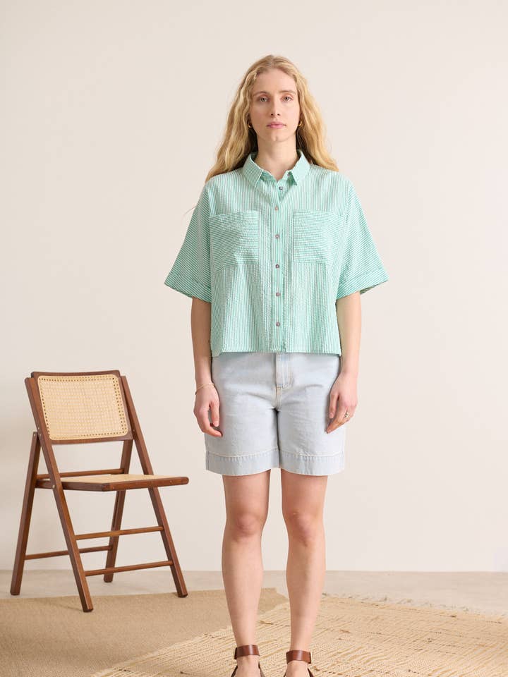 Short-sleeve shirt - VERNON for wholesale by Garance Paris